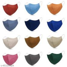 image Unique Plain Masks Pack Of 12