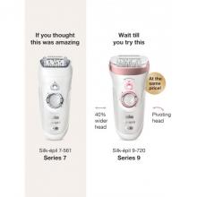 Braun Women Silk-Epil 9 9-720 Epilator With Wet & Dry Epilation