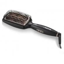Nova NHS 904 Heated Straightening Smoothing Brush Hair Straightener (Black)
