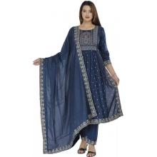 Women Kurta And Pant Set Rayon